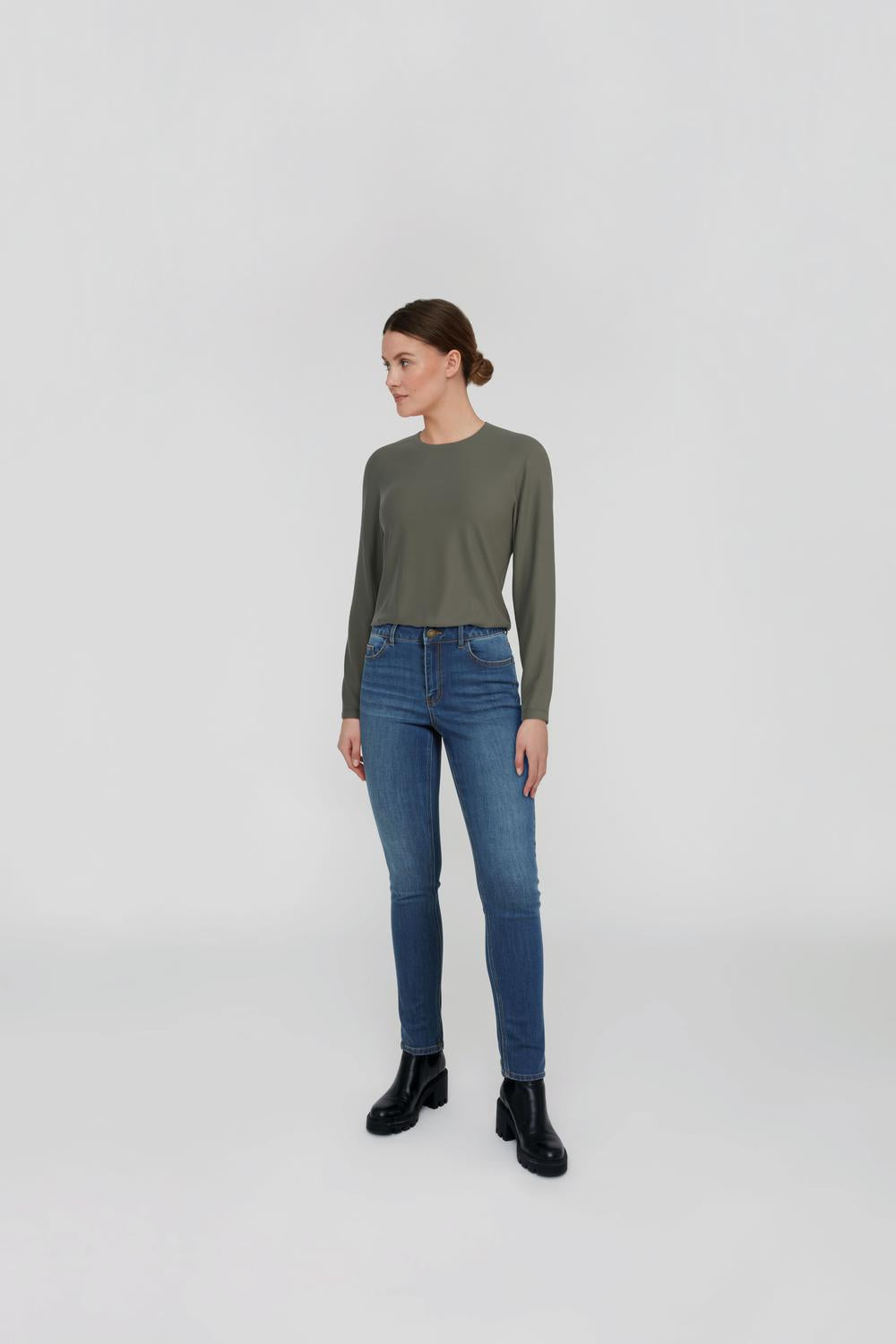 VIALEXIA Top - Dusty Olive