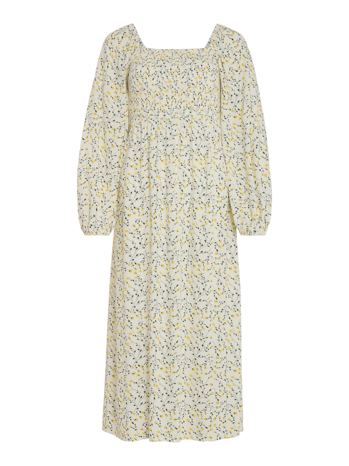 VIFLORA Dress - White / Yellow